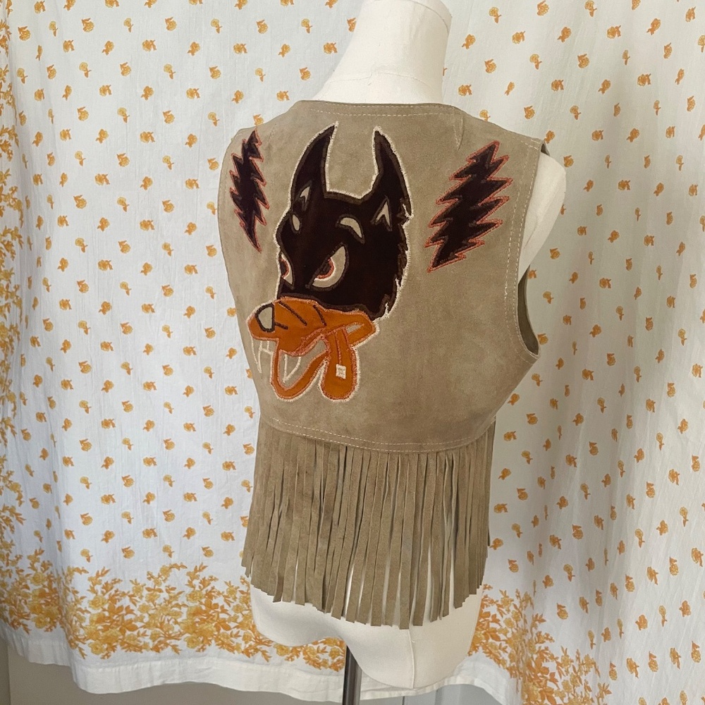 70s Fringe Western Upcycled Dire Wolf Piece – One of a Kind Grateful Dead - Picture 2 of 16
